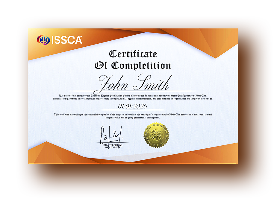 ISSCA Advanced Peptide Therapy Certificate