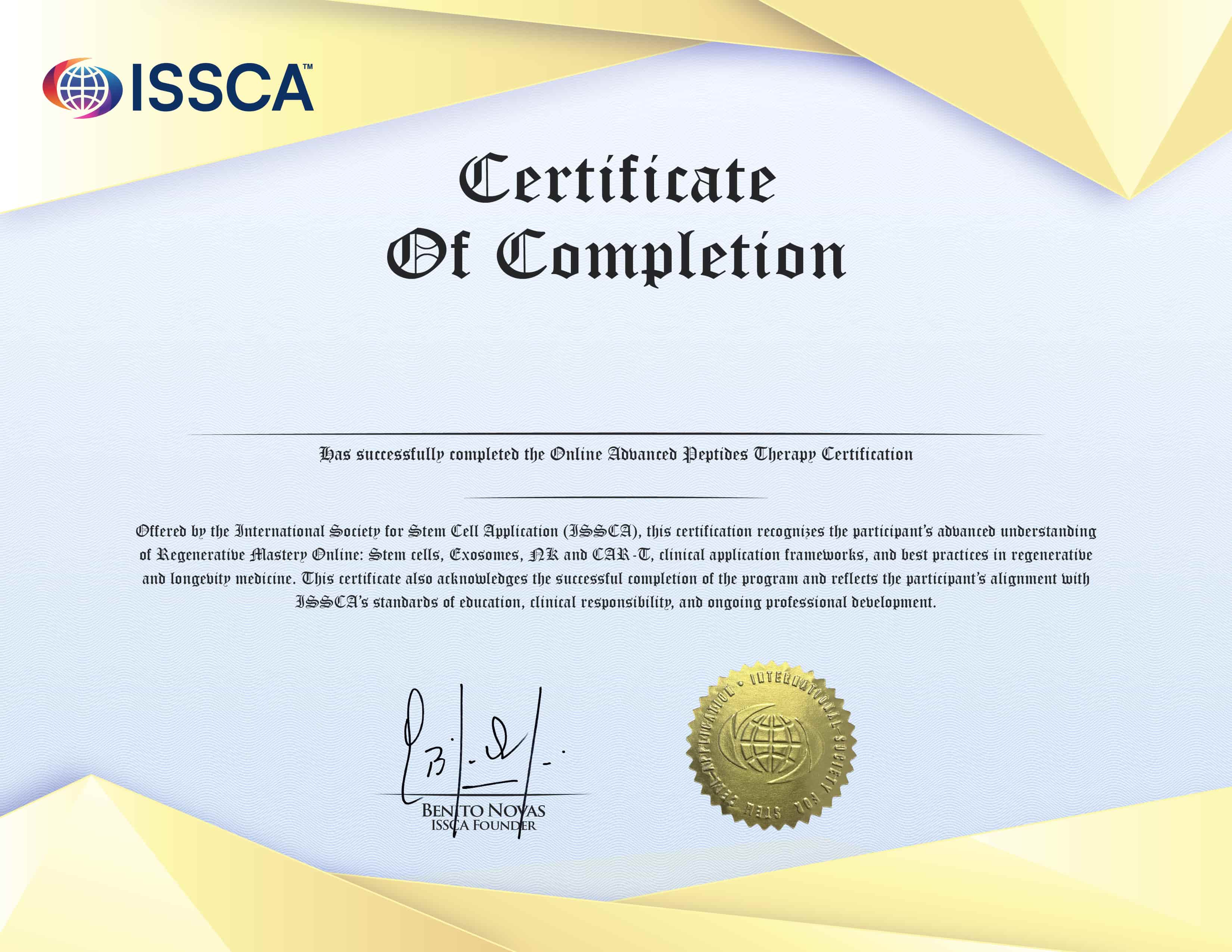 ISSCA Regenerative Mastery Certificate